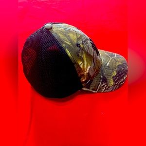 Browning Adjustable Strap Back black Mesh-Back Camo Hat adult